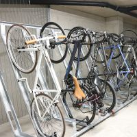 Semi Vertical Cycle Rack